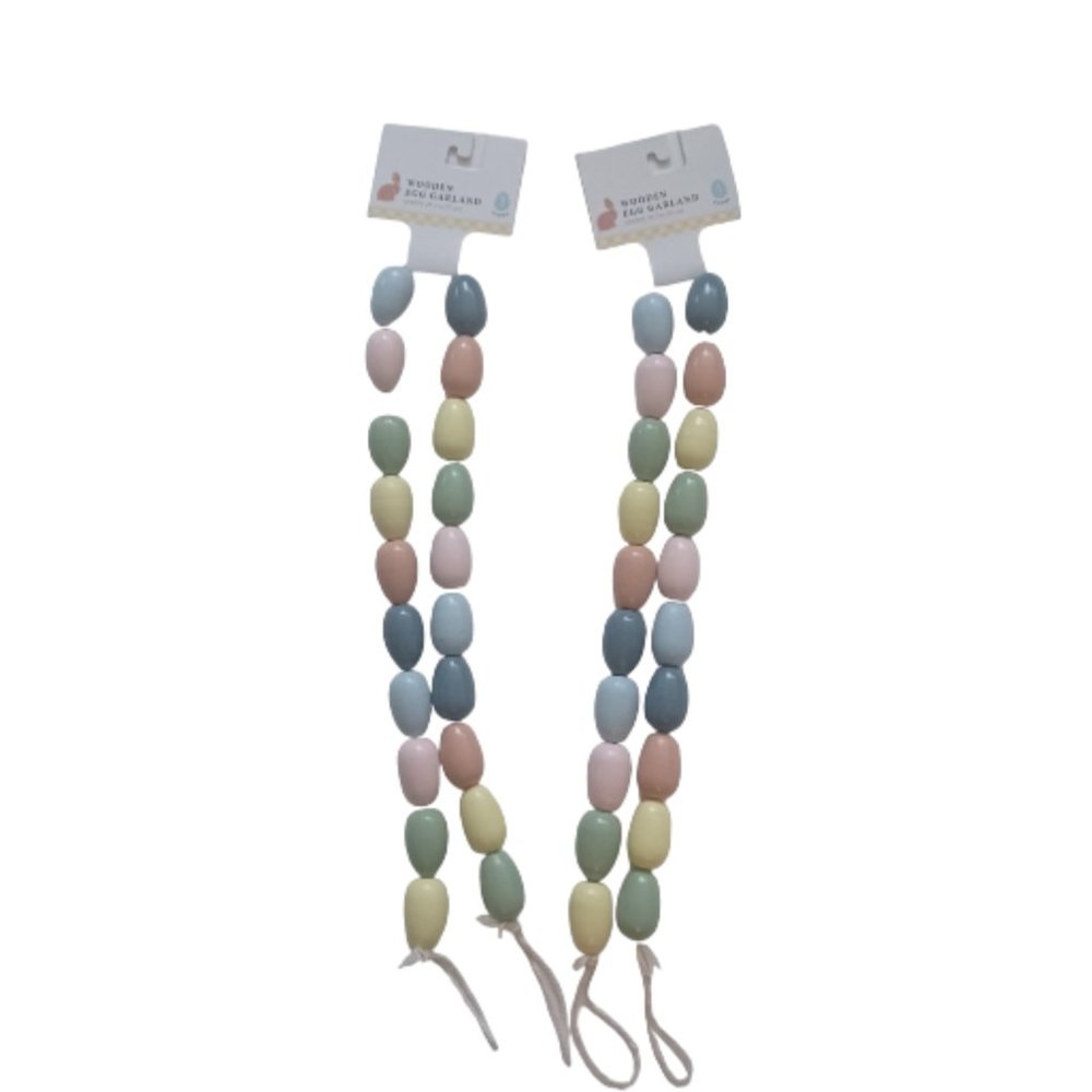 WOODEN EGG GARLAND